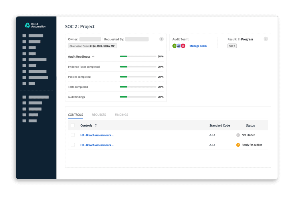 Manage multiple audits, simultaneously