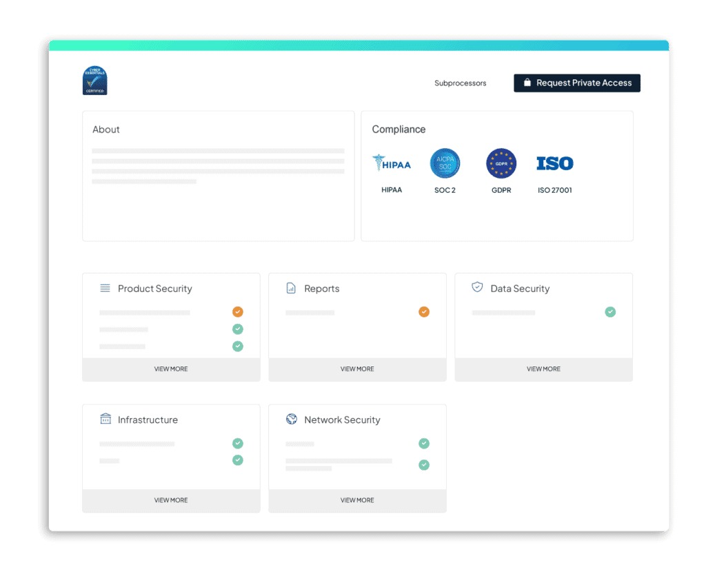 Effortlessly manage evidence of compliance