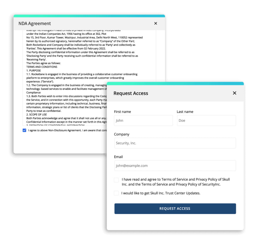 Secure access using NDA