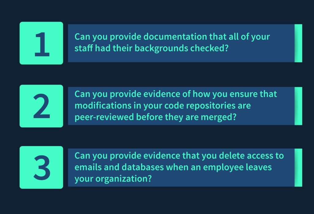 Final SOC 2 audit questions