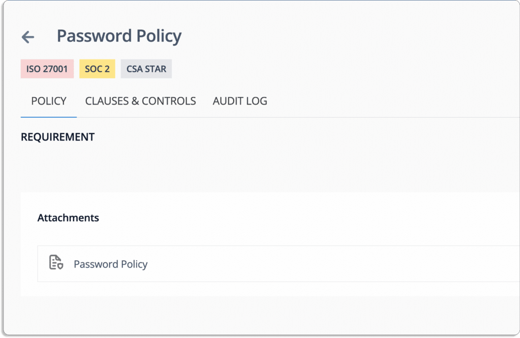 Scrut password policy
