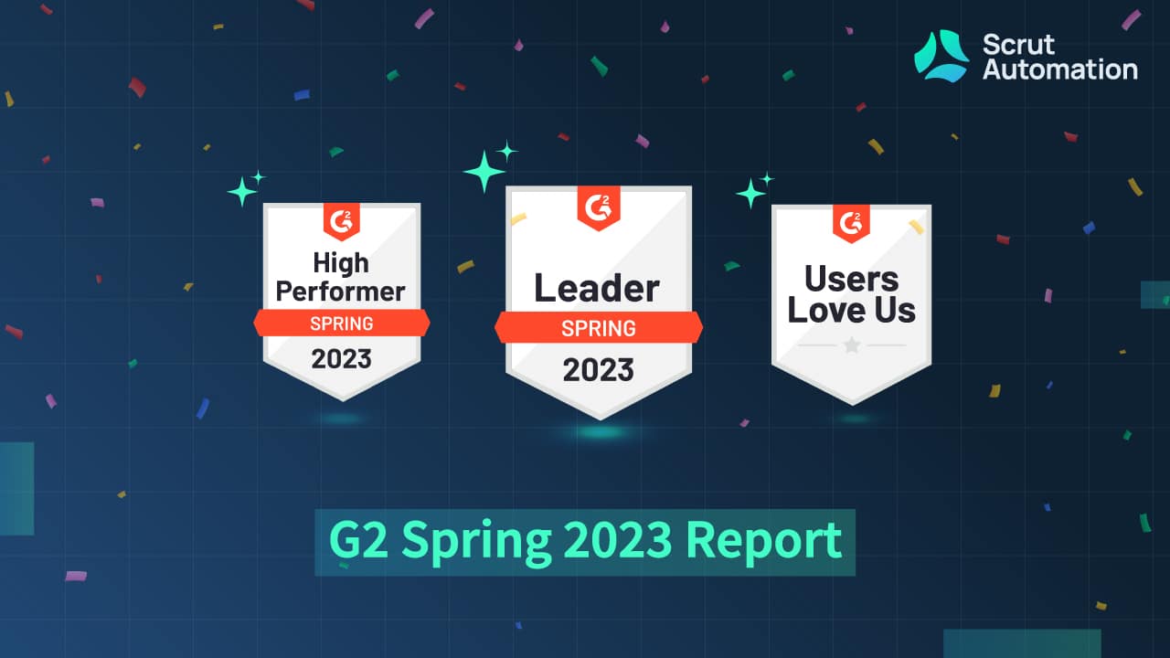 Scrut earns 3 leader awards and 124 badges in the G2 Spring 2023 Report