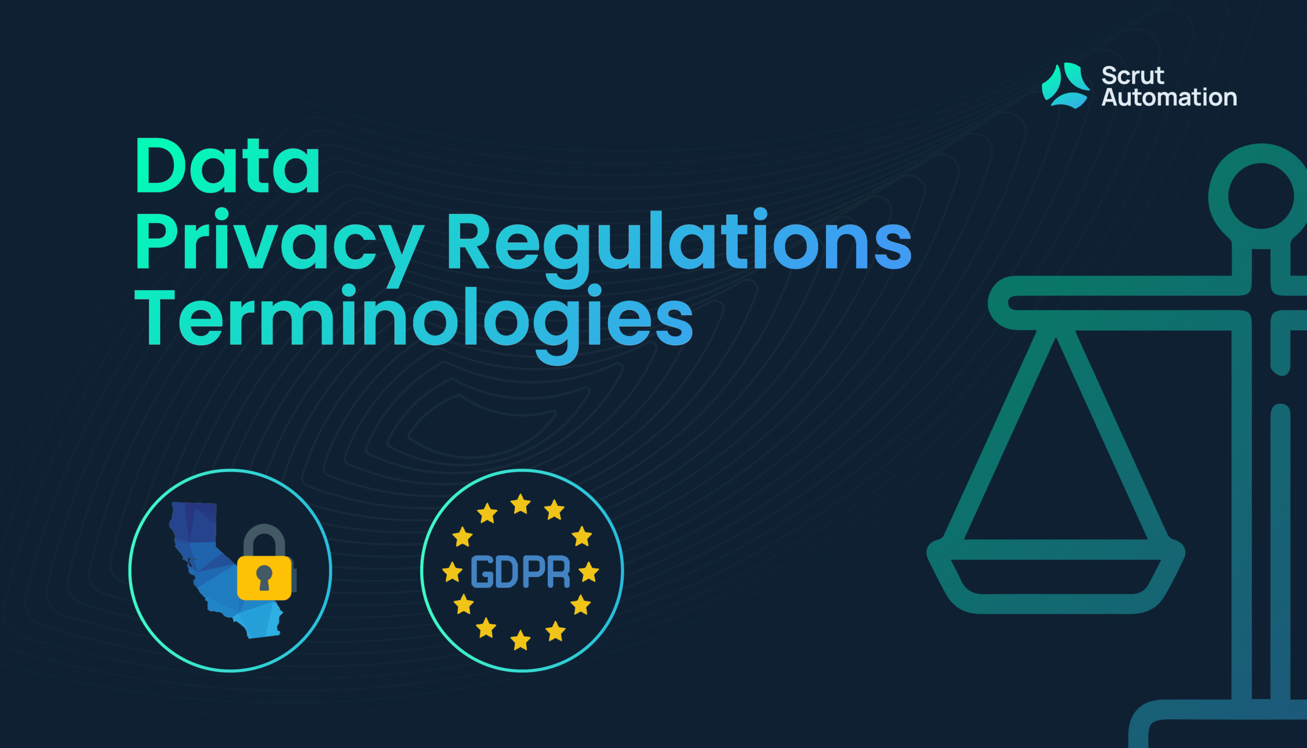 Data privacy regulation terminology